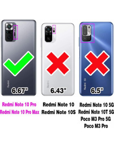 Funda billetera Furiet para Xiaomi Redmi Note 10 Pro Negra 2