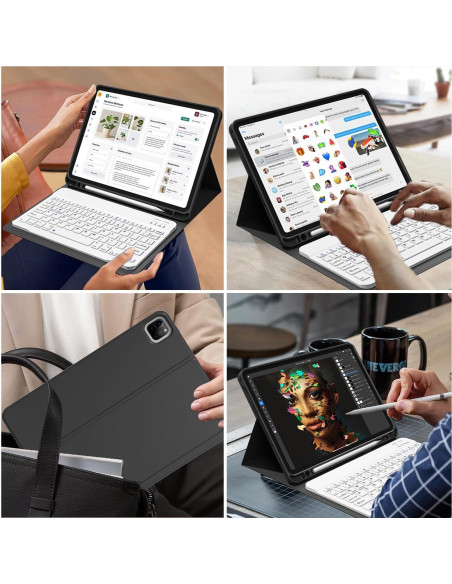 Funda de teclado Bluetooth GKABXY para iPad Pro 11" 2018-2022