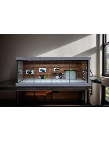 Modelo de Garaje Diorama 1:43 PVC con Iluminación LED