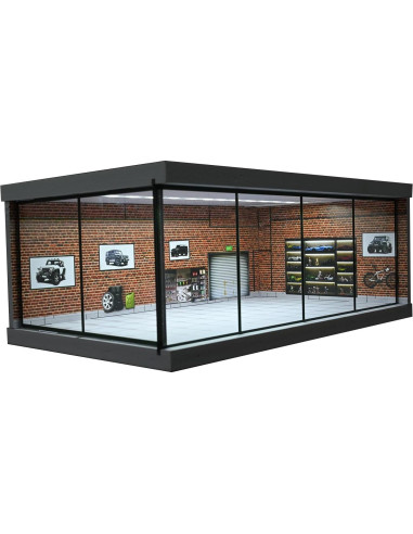 Modelo de Garaje Diorama 1:43 PVC con Iluminación LED