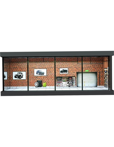 Modelo de Garaje Diorama 1:43 PVC con Iluminación LED