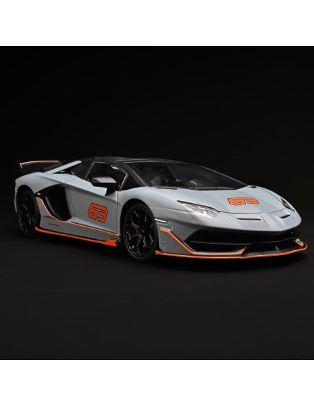 Coche de Juguete Lambo SVJ 63 OANMYJJO Metal 1:18 con Luz y Sonido
