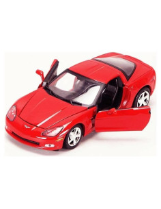 Modelo de Coche Diecast 1:24 Chevy Corvette C6 Rojo Motormax
