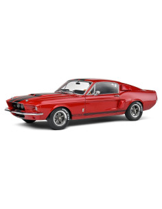 Coche de Modelo 1:18 Shelby GT500 Rojo 1967 Solido