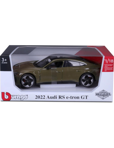 Bburago 1:18 Audi GT RS E-Tron 2022 Verde Táctico