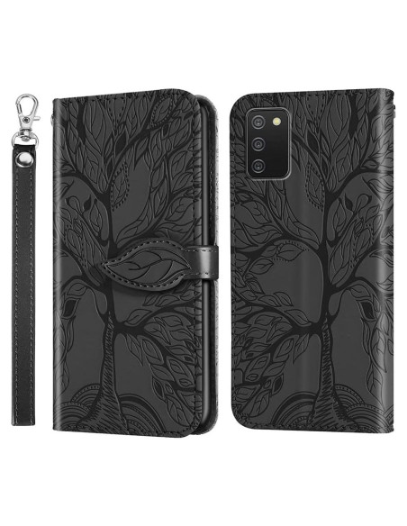 Funda de cuero plegable COTDINFOR para Samsung Galaxy A03S Funda de cuero plegable COTDINFOR para Samsung Galaxy A03S