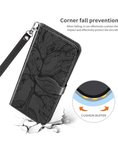 Funda de cuero plegable COTDINFOR para Samsung Galaxy A03S