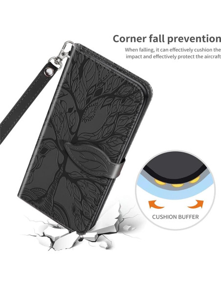 Funda de cuero plegable COTDINFOR para Samsung Galaxy A03S Funda de cuero plegable COTDINFOR para Samsung Galaxy A03S