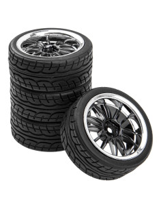 Ruedas de Neumáticos de Goma 12 Radios 12 mm HIRCQOO 1/10