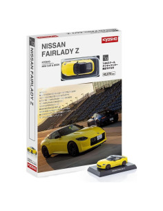 Modelo de Coche Diecast Kyosho Fairlady Z RHD Amarillo 1/64