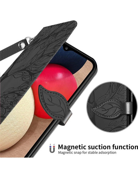 Funda de cuero plegable COTDINFOR para Samsung Galaxy A03S Funda de cuero plegable COTDINFOR para Samsung Galaxy A03S