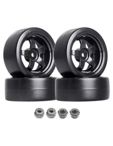 Neumáticos de Drift RC HobbyPark 1/10 Plástico Duro - Juego de 4