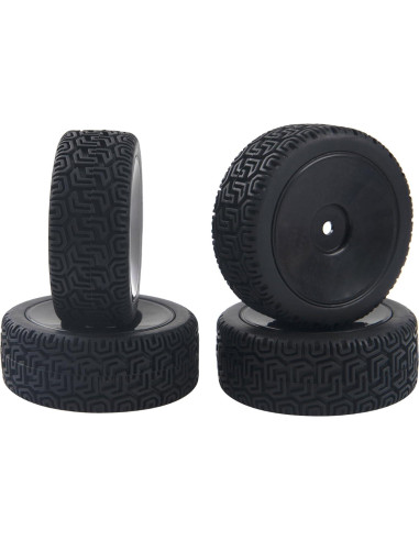 Llantas y Neumáticos RC 1/10 HIRCQOO 12mm Goma Suave