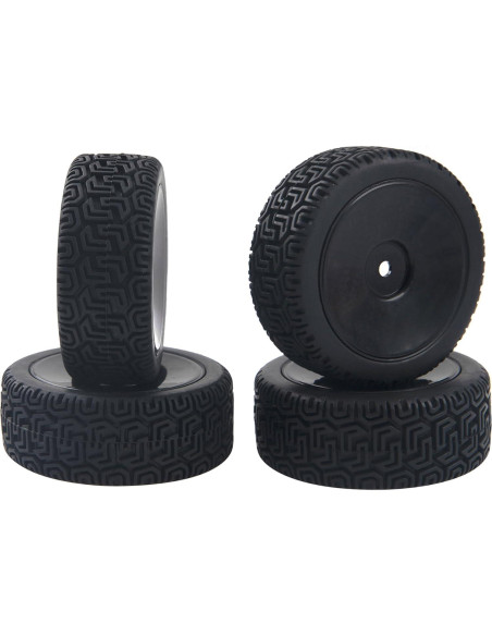 Llantas y Neumáticos RC 1/10 HIRCQOO 12mm Goma Suave