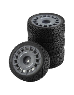 Neumáticos de Rally RC 1/10 Chanmoo 67mm Gris 4PCS