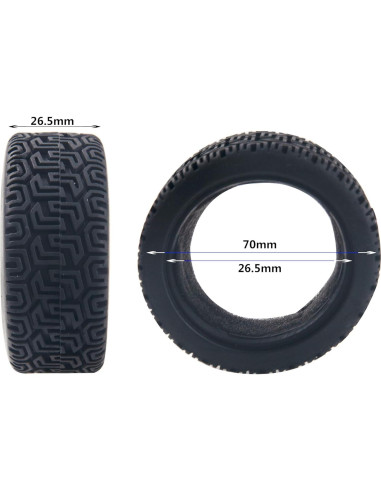 Llantas y Neumáticos RC 1/10 HIRCQOO 12mm Goma Suave