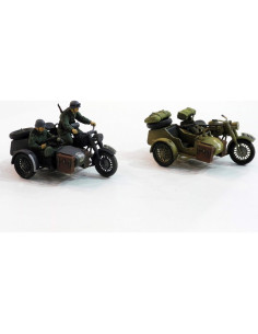 Kit de Modelo Motocicleta y Sidecar Alemán BMW 1/48 2