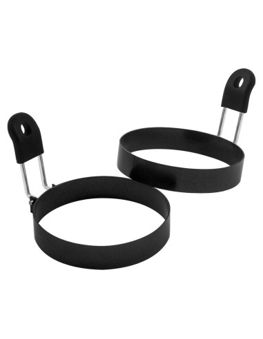 Set de 2 Anillos para Huevos COTEY de Acero Inoxidable 9 cm