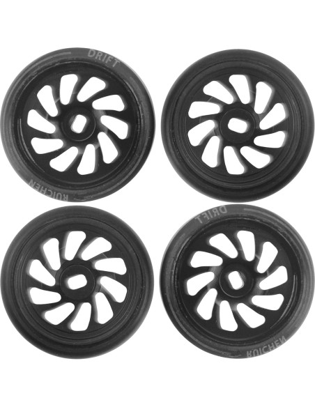 4 Ruedas de Drift RC 1/28 ShareGoo con Neumáticos Plásticos