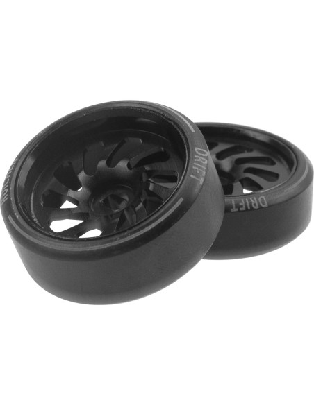 4 Ruedas de Drift RC 1/28 ShareGoo con Neumáticos Plásticos