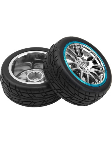 Juego de 4 Neumáticos RC 1/10 HIRCQOO con Llantas Plásticas