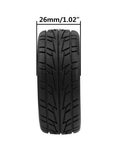 Juego de 4 Neumáticos RC 1/10 HIRCQOO con Llantas Plásticas