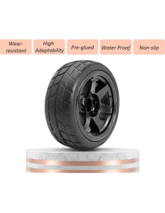 Ruedas y Neumáticos RC Drift 1/10 RCStation 4PCS 65.8mm 2