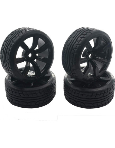 4 Llantas de Plástico Duro ShareGoo 62mm para Autos RC Drift