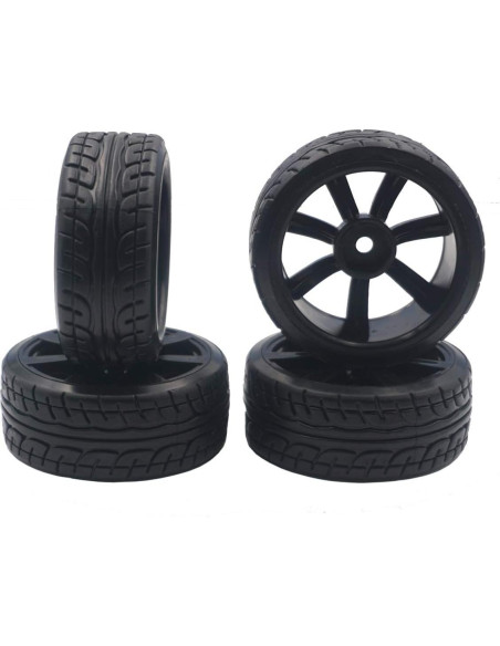 4 Llantas de Plástico Duro ShareGoo 62mm para Autos RC Drift