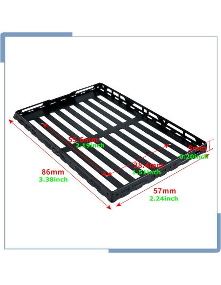 Juego de portaequipajes RC Zolikar para Kyosho Mini Z 1/18