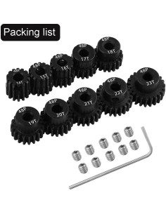 Engranaje Piñón de Acero Pothyes 48P 3.175mm 14T-23T para RC 2