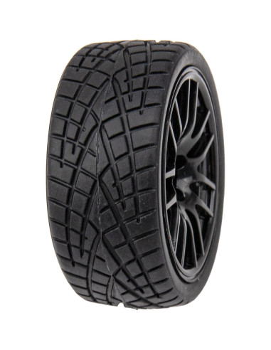 Ruedas de Neumáticos de Goma 1/10 HIRCQOO 12 Radios 12mm