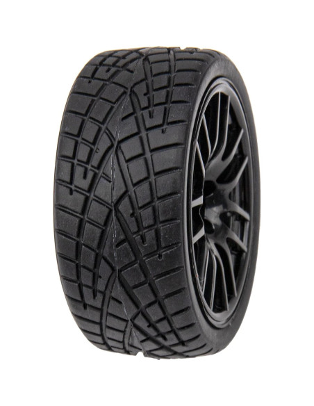 Ruedas de Neumáticos de Goma 1/10 HIRCQOO 12 Radios 12mm