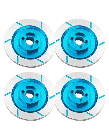 4 Piezas Disco de Freno Decorativo Aluminio 12mm ShareGoo Azul