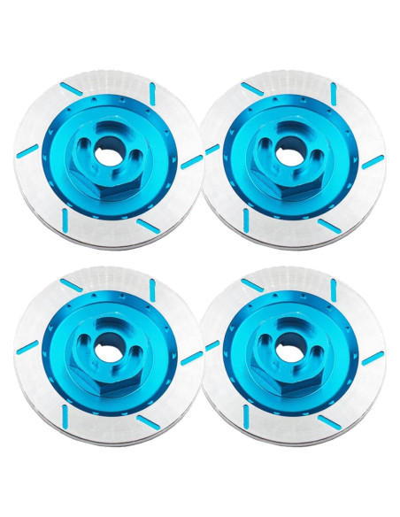 4 Piezas Disco de Freno Decorativo Aluminio 12mm ShareGoo Azul