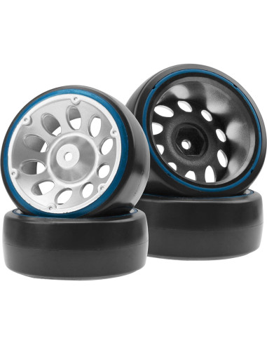 Neumáticos de Drift RC 1/10 HIRCQOO 4 Piezas 65mm