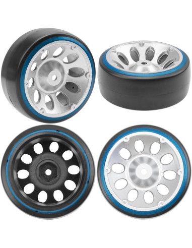 Neumáticos de Drift RC 1/10 HIRCQOO 4 Piezas 65mm