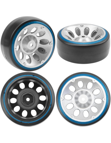 Neumáticos de Drift RC 1/10 HIRCQOO 4 Piezas 65mm