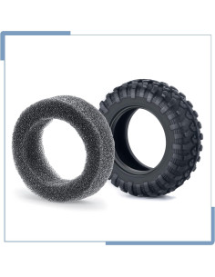 4 Neumáticos de Caucho Zolikar 42mm para Kyosho Mini Z 4x4 2