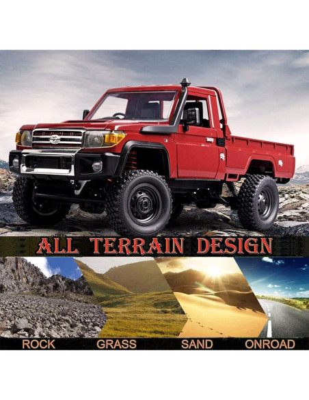 Camión RC 4x4 Toyota LC79 MN-82 Todo Terreno 1/12 Control Remoto