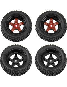 Neumáticos de goma 75mm y llantas plásticas 12mm HIRCQOO 2