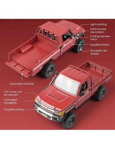 Camión RC 4x4 Toyota LC79 MN-82 Todo Terreno 1/12 Control Remoto