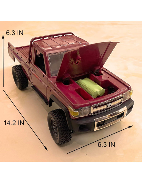 Camión RC 4x4 Toyota LC79 MN-82 Todo Terreno 1/12 Control Remoto