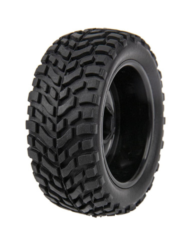 Neumáticos de goma 75mm y llantas plásticas 12mm HIRCQOO