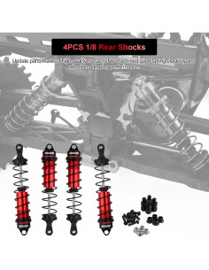 Amortiguadores Traseros RC 4PCS 130mm ARRAROWN Ajustables 2
