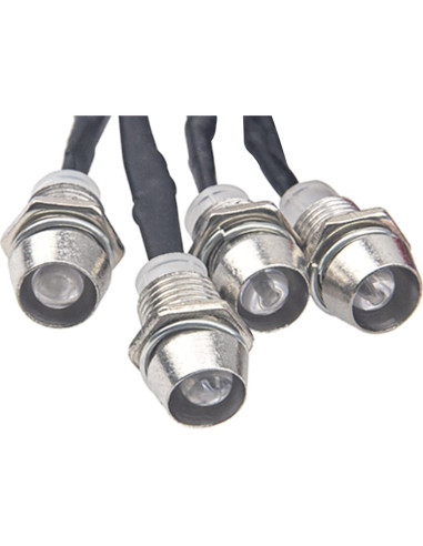 2 Faros LED HIRCQOO 4LED Azules para Coche RC 1/10 1/12