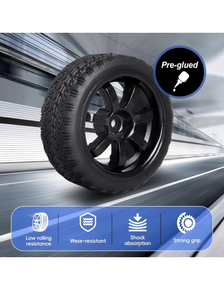 Ruedas Hexagonales 12 mm AllinRC para Coche RC Drift 1/10