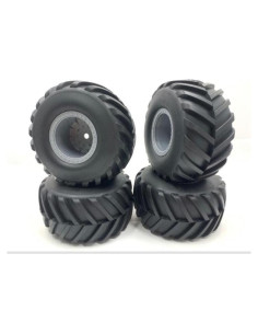 Neumáticos de Goma 1/10 para Coche RC KINGTAIR 4 Pcs