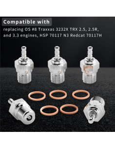 Enchufes de Encendido N3 GLOBACT para Motores Nitro - 5 Pcs 2