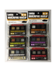 TAMIYA Weathering Master 6 Juegos A-F - Pintura Mate 17.75 ml